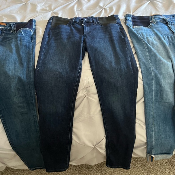 Three pairs of Joes Skinny Maternity jeans size 29 & 30.
